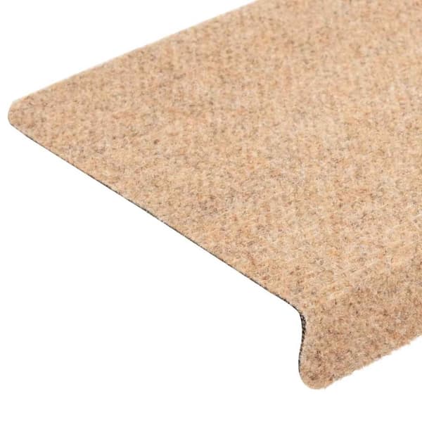 vidaXL selvklæbende trappemåtter 30 stk. 65x21x4 cm cremefarvet