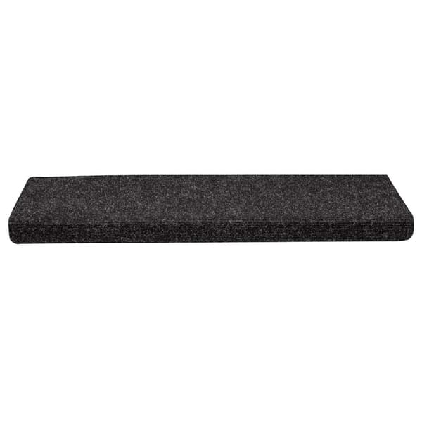 vidaXL Trappmattor självhäftande 30 st svart 65x21x4 cm