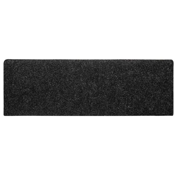 vidaXL Trappmattor självhäftande 30 st svart 65x21x4 cm