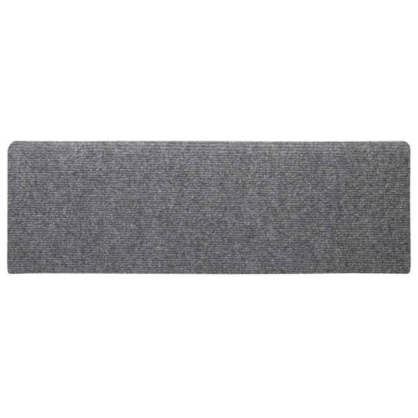 vidaXL Selvklebende trappematter 30 stk lysegrå 65x21x4 cm