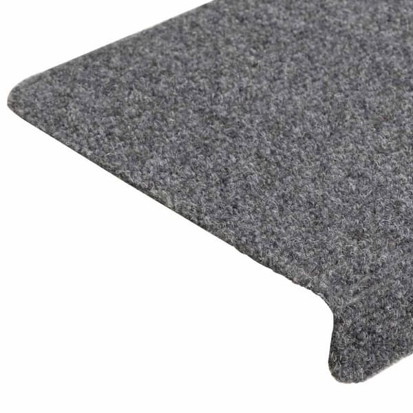 vidaXL Selvklebende trappematter 30 stk lysegrå 65x21x4 cm