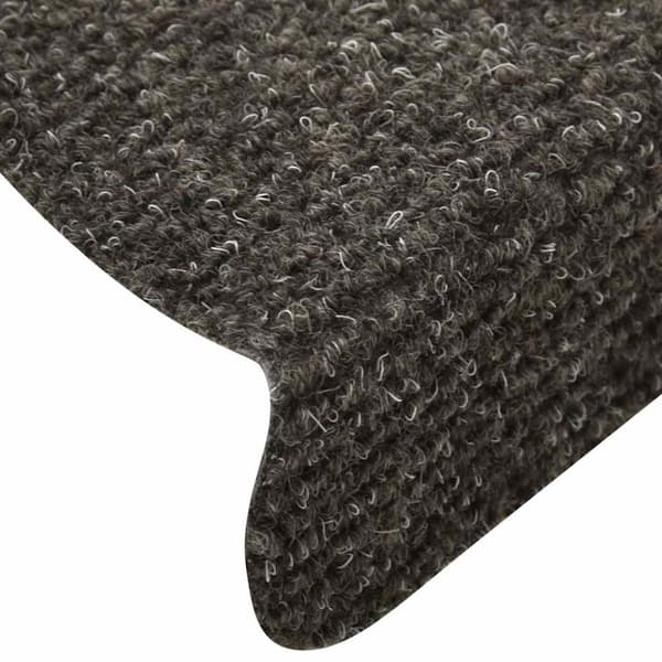 vidaXL Selvklebende trappematter 30 stk antrasitt 65x21x4 cm