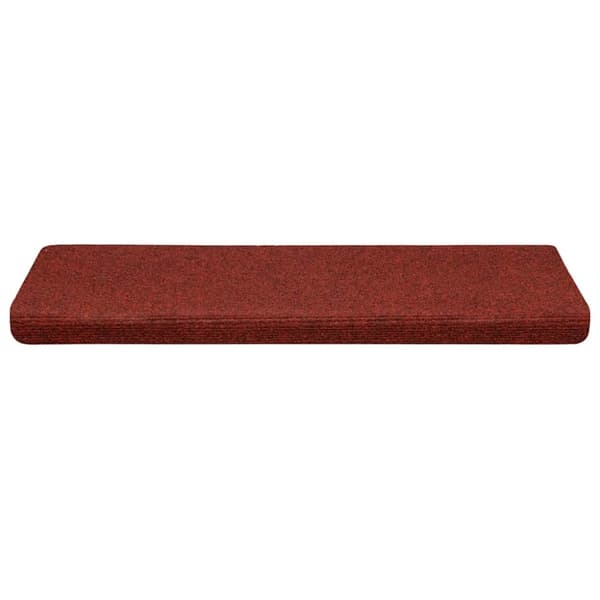 vidaXL selvklæbende trappemåtter 30 stk. 65x21x4 cm rød