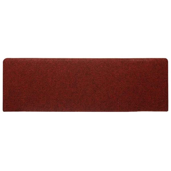 vidaXL selvklæbende trappemåtter 30 stk. 65x21x4 cm rød