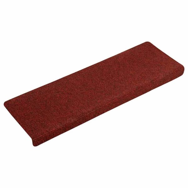 vidaXL selvklæbende trappemåtter 30 stk. 65x21x4 cm rød