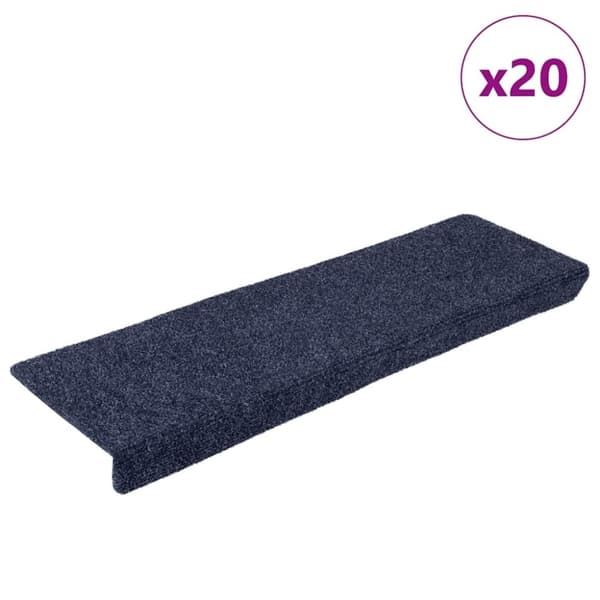 vidaXL selvklæbende trappemåtter 20 stk. 65x21x4 cm antracitgrå