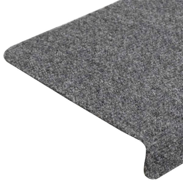 vidaXL selvklæbende trappemåtter 20 stk. 65x21x4 cm lysegrå