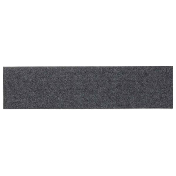 vidaXL Trappematter selvklebende 30 stk lysegrå 76x20 cm rektangulær