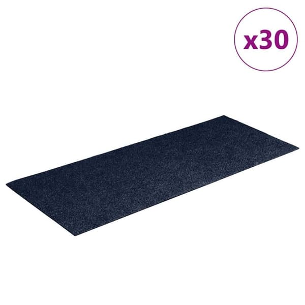vidaXL Trappematter selvklebende 30 stk blå 60x25 cm rektangulær