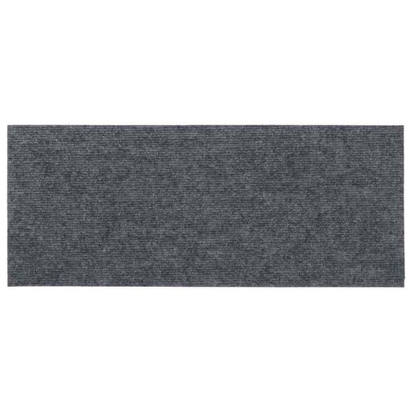 vidaXL Trappematter selvklebende 30 stk grå 60x25 cm rektangulær