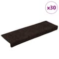 Miniatyrbillede 1 af 8: vidaXL selvklæbende trappetrinsmåtter 30 stk. 65x21x4 cm brun