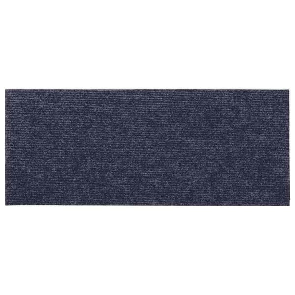 vidaXL Trappematter selvklebende 30 stk grå blå 60x25 cm rektangulær
