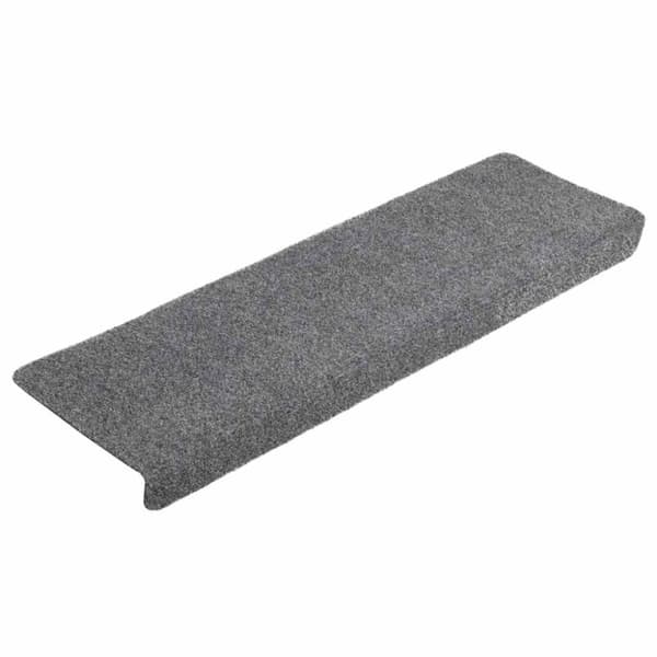 vidaXL Selvklebende trappematter 20 stk lysegrå 65x21x4 cm
