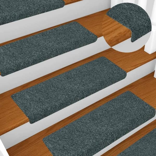 vidaXL selvklæbende trappemåtter 30 stk. 65x21x4 cm grøn
