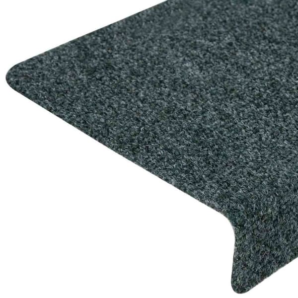 vidaXL selvklæbende trappemåtter 30 stk. 65x21x4 cm grøn