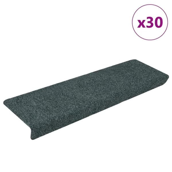 vidaXL selvklæbende trappemåtter 30 stk. 65x21x4 cm grøn