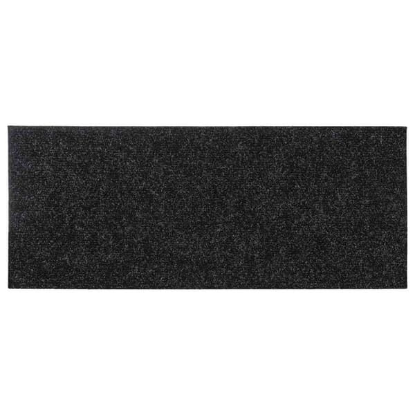 vidaXL trappemåtter selvklæbende 30 stk 60x25 cm rektangulær sort