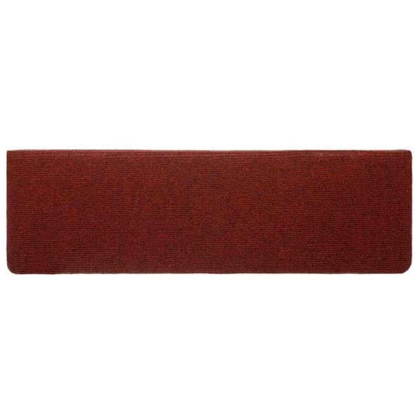 vidaXL Trappmattor självhäftande 20 st Bordeaux röd 65x21x4 cm