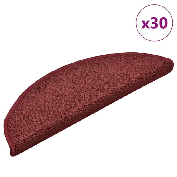 vidaXL trappemåtter 30 stk. 56x17x3 cm rød