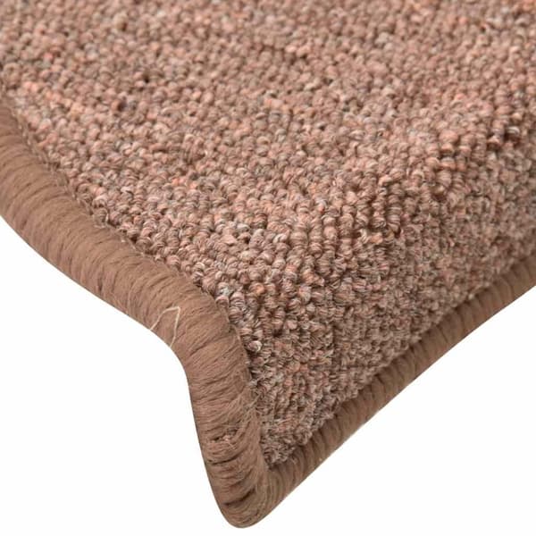 vidaXL Trappematter 30 stk brun 56x17x3 cm