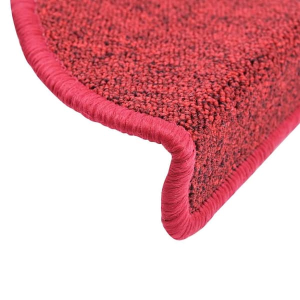 vidaXL Trappematter 30 stk bordeaux rød 56x17x3 cm