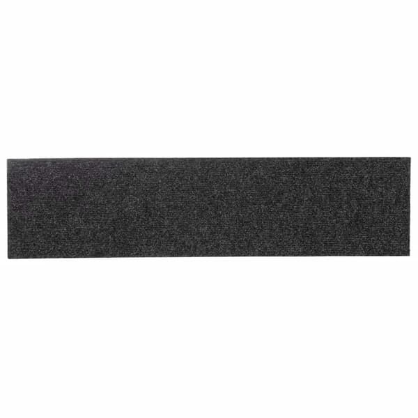 vidaXL Trappmattor självhäftande 30 st antracit 76x20 cm rektangulär