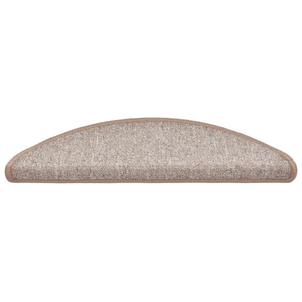 vidaXL trappemåtter 30 stk. 56x17x3 cm lysebrun