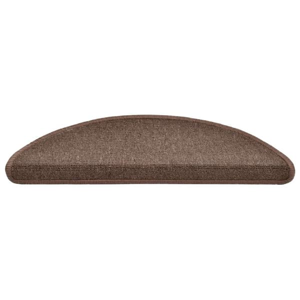 vidaXL trappemåtter 30 stk. 56x17x3 cm mørkebrun