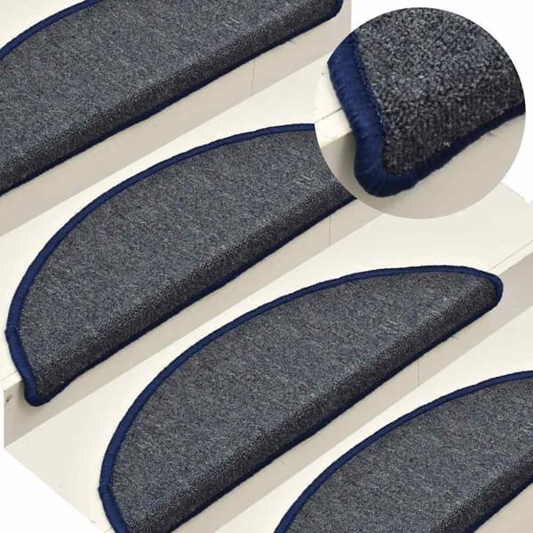 vidaXL rappumatot 30 kpl tummanharmaa ja sininen 56x17x3 cm