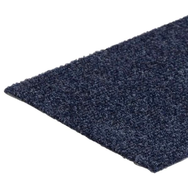 vidaXL trappemåtter selvklæbende 30 stk 76x20 cm rektangulær grå blå