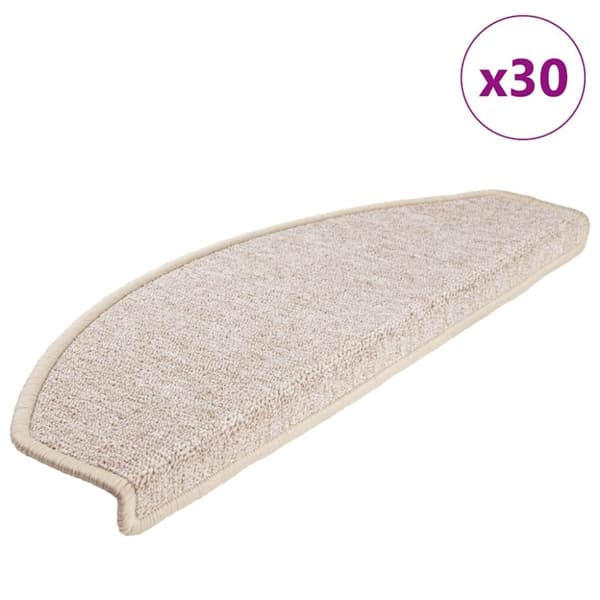 vidaXL trappemåtter 30 stk. 65x24x4 cm gråbrun