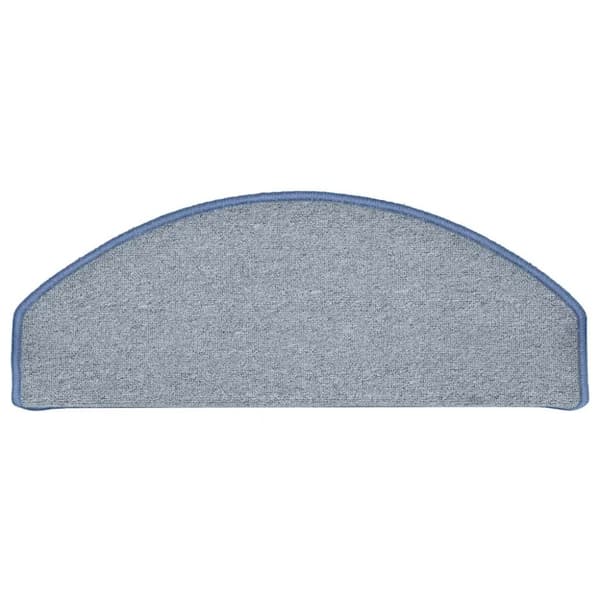 vidaXL trappemåtter 30 stk. 65x24x4 cm lysegrå og blå