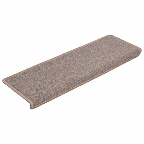 vidaXL trappemåtter 30 stk. 65x21x4 cm lysebrun