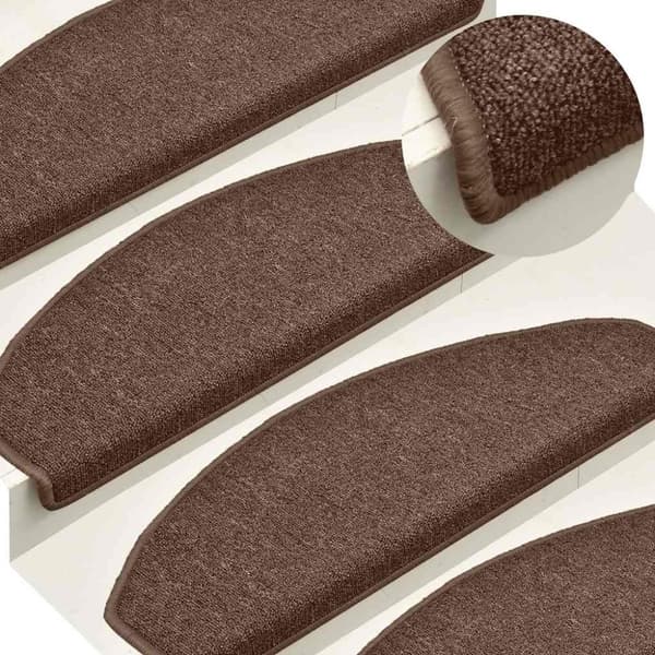vidaXL trappemåtter 30 stk. 65x24x4 cm brun