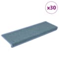 Miniatyrbillede 1 af 8: vidaXL trappemåtter 30 stk. 65x21x4 cm blå