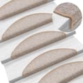Miniatyrbilde 5 av 8: vidaXL Trappematter 20 stk lysebrune 56x17x3 cm