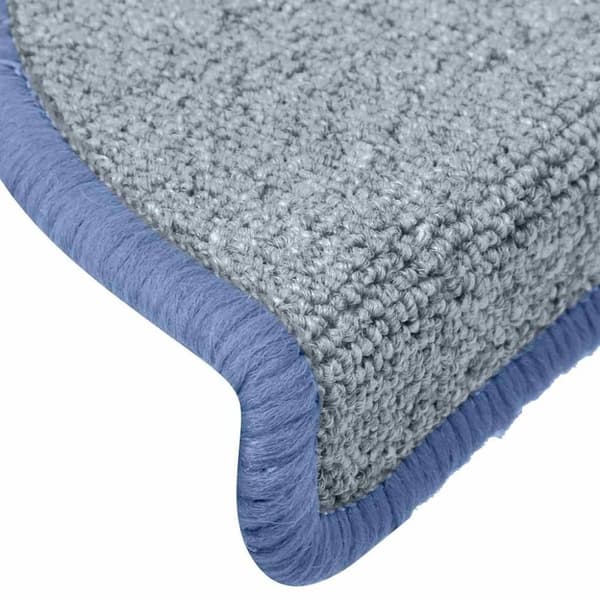 vidaXL Trappmattor 30 st ljusgrå och blå 65x24x4 cm