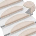 Pikkukuva 5 / 8: vidaXL Porrasmatot 20 kpl Taupe 56x17x3 cm
