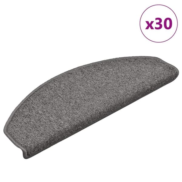 vidaXL trappemåtter 30 stk. 65x24x4 cm mørkegrå