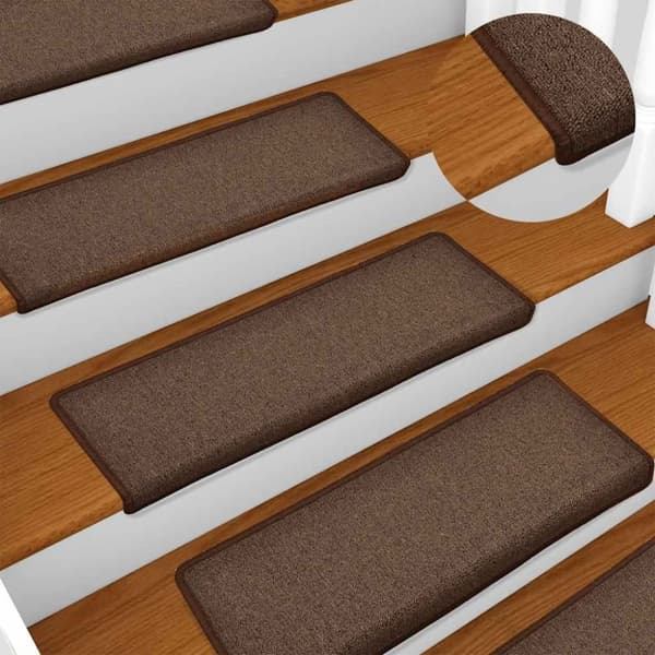 vidaXL Trappematter 30 stk 65x21x4 cm brun