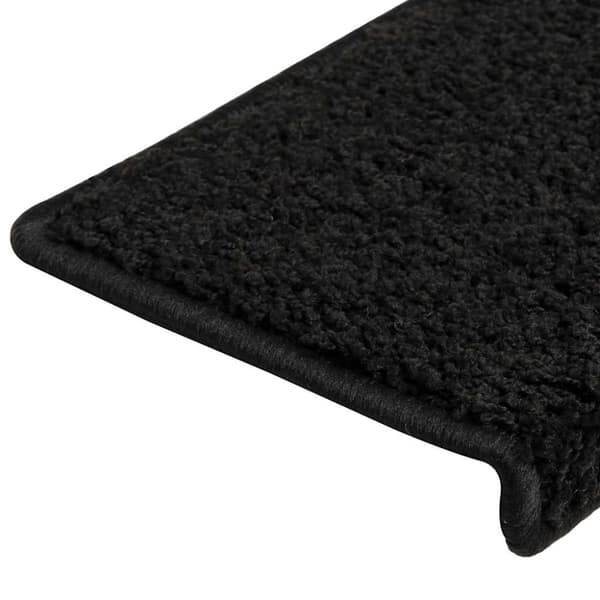 vidaXL trappemåtter 30 stk. 65x21x4 cm sort
