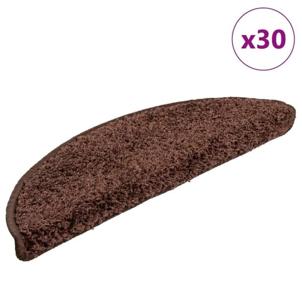 vidaXL Porrasmatot 30 kpl Ruskea 56x17x3 cm