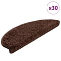 Miniatyrbillede 1 af 8: vidaXL trappemåtter 30 stk. 65x21x4 cm brun