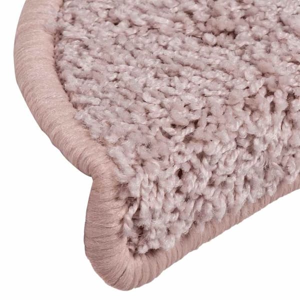 vidaXL trappemåtter 30 stk. 65x21x4 cm lyserød