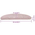 Miniatyrbillede 8 af 8: vidaXL trappemåtter 30 stk. 65x21x4 cm lyserød