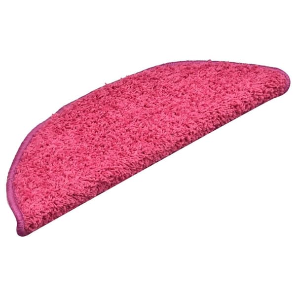 vidaXL trappemåtter 30 stk. 56x17x3 cm lyserød
