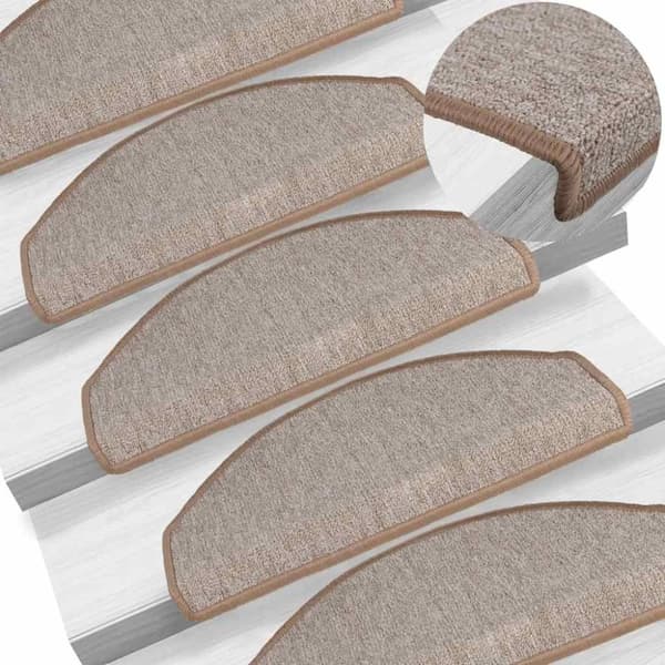vidaXL Trappematter 20 stk lysebrune 65x24x4 cm