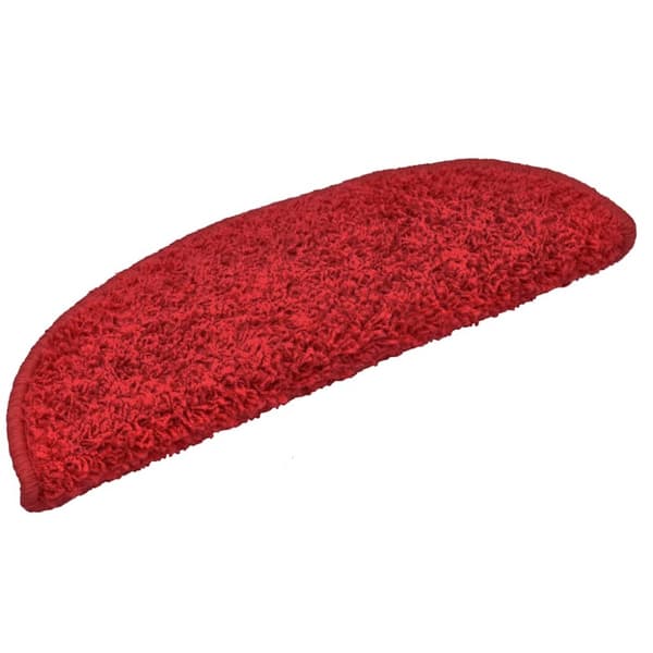 vidaXL trappemåtter 30 stk. 65x21x4 cm rød