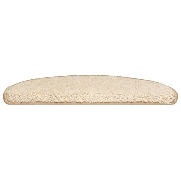 vidaXL trappemåtter 30 stk. 65x21x4 cm cremefarvet