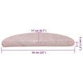 Miniatyrbilde 8 av 8: vidaXL Trappematter 30 stk lyserosa 56x17x3 cm